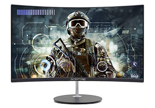 Monitor Gaming Curvo Sceptre Negro 24 Pulgadas 1080p R1500 sRGB 98%