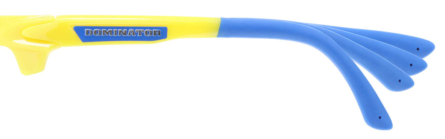 Anteojos de Seguridad MCR Safety Dominator Azul Diamante y Amarillo