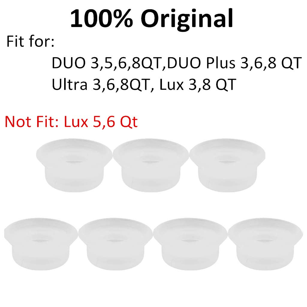 Recambios originales para válvulas de flotador para olla instantánea Duo 3, 5, 6, 8 cuartos de galón, Duo Plus, Ultra, LUX 3, 8 Qt, tapones de sellado de flotador de olla a presión, 7 paquetes