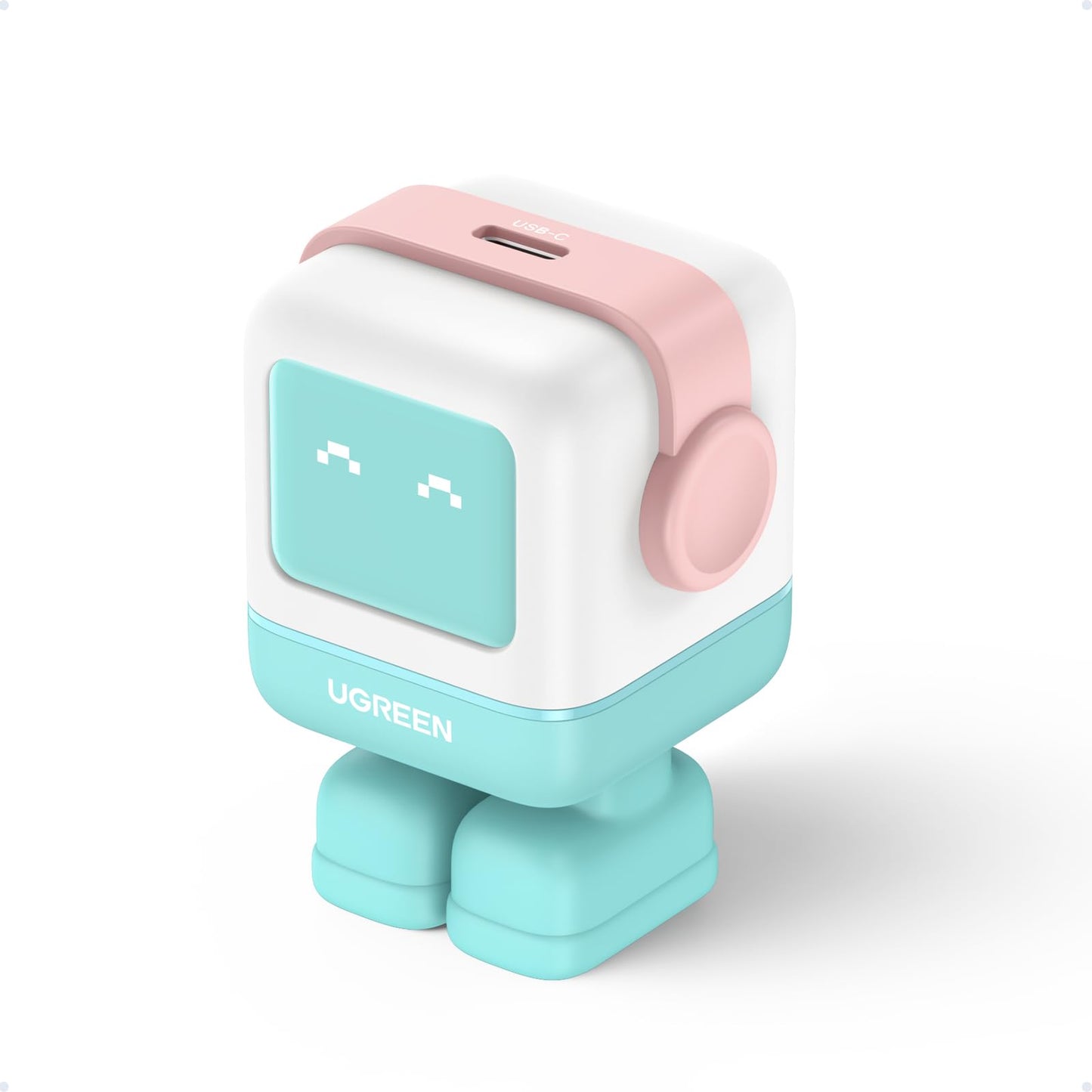 Cargador USB C UGREEN Nexode 20W Blanco Mini Compatible con iPhone 16 para Carga Rápida