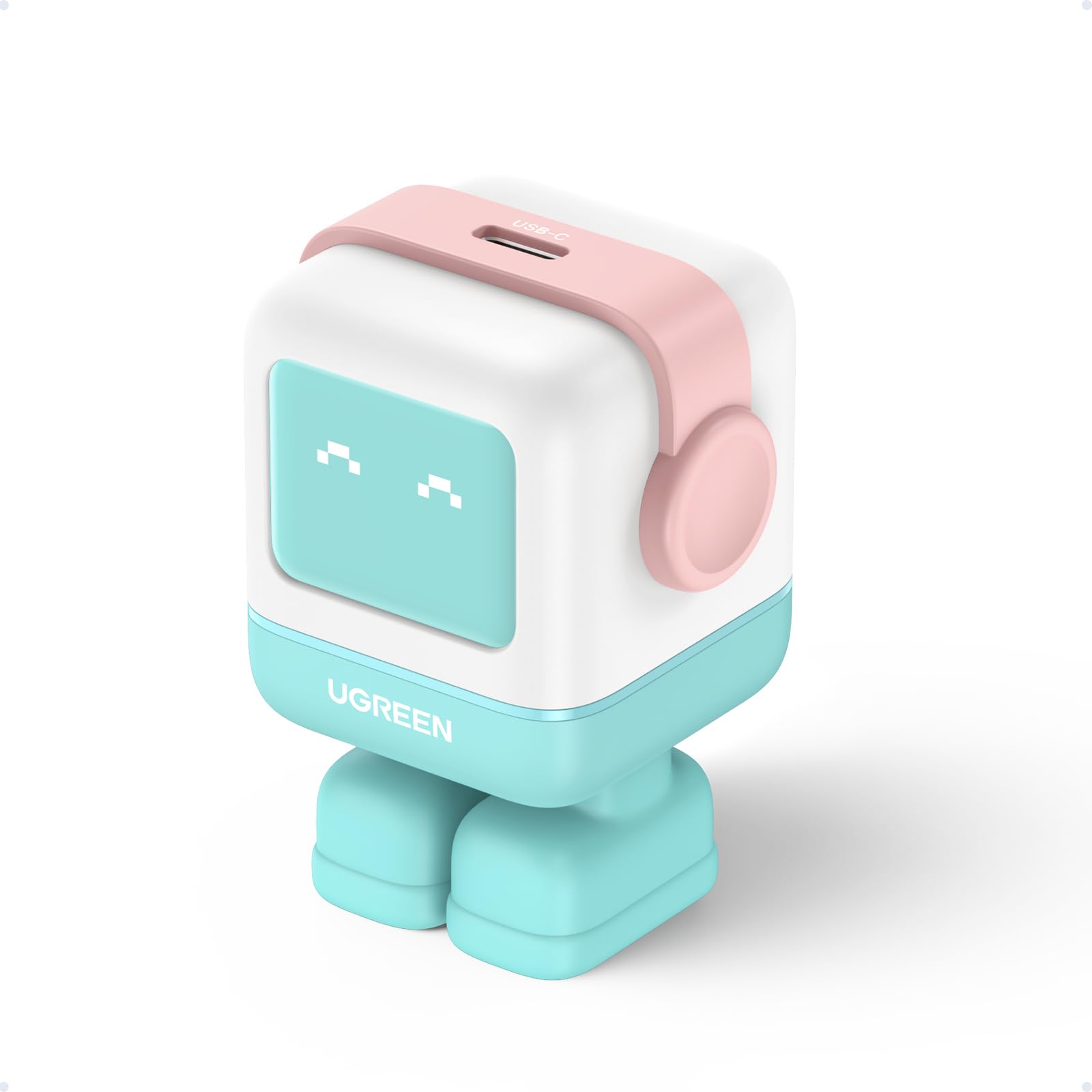 Cargador USB C UGREEN Nexode 20W Blanco Mini Compatible con iPhone 16 para Carga Rápida