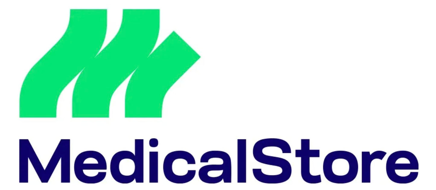Silla de Ruedas Medical Store Azul Ligera Todo Terreno Plegable para Adulto Mayor
