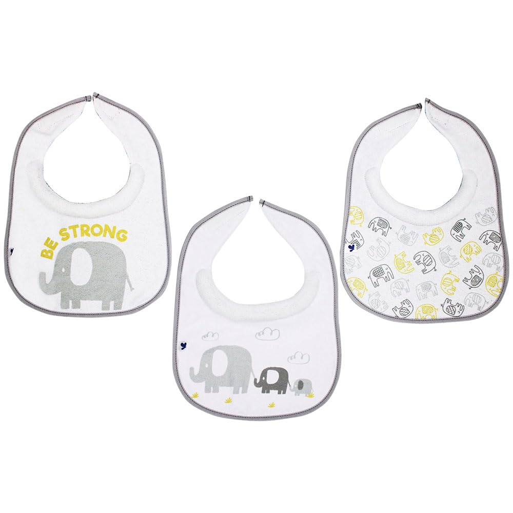 Dami Set 3 Feeding Bibs (Gris)