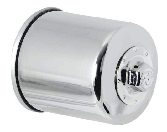 Filtro de Aceite K&N Cromado de Alto Rendimiento para Motocicleta y Deportes