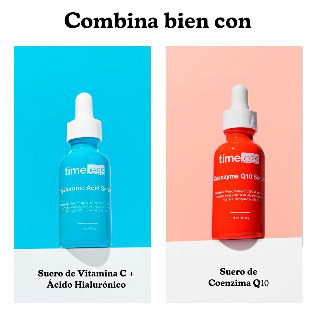 TIMELESS Aceite de Escualano 100% Puro 30 ml - aceite facial y corporal hidratante ligero derivado del aceite de oliva - skincare body oil para rostro, cuerpo y cabello