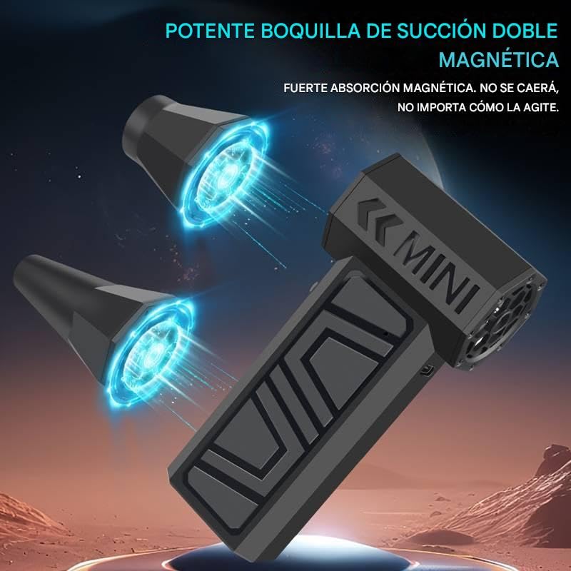 Plumero de aire comprimido,que cuenta con un ventilador turbo de 105.000 RPM y 3 velocidades ajustables,kit de limpieza de para computadora principal, teclado,sofá,ventana,automóvil,opción de regalo