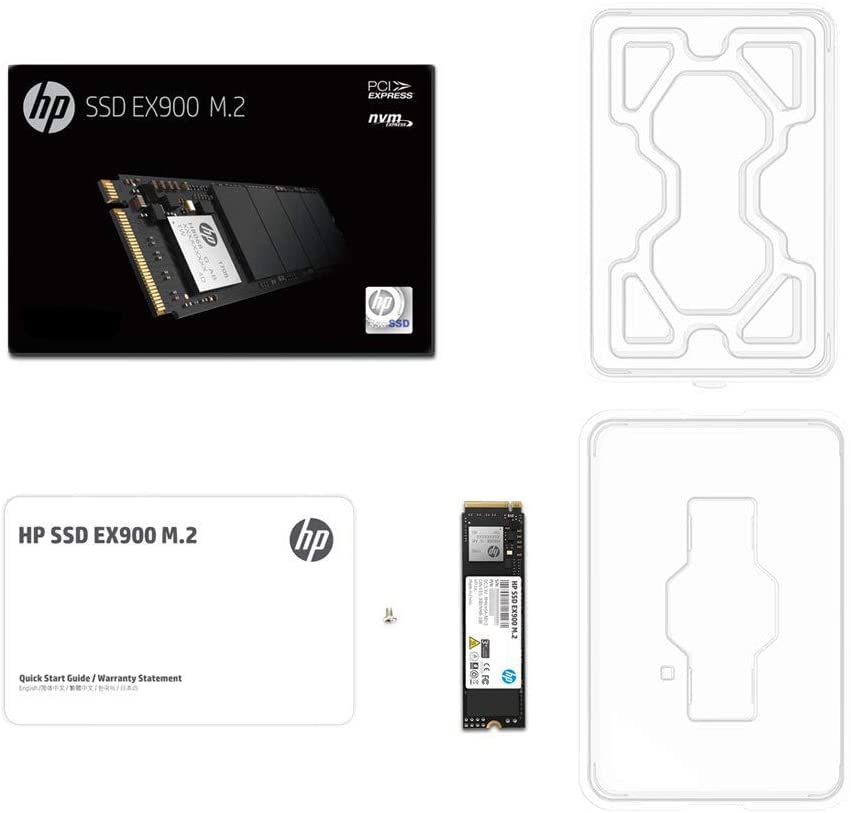HP Unidad de Estado Solido SSD EX900, 1TB, M.2, NVMe, PCI Express 3.0, Lectura 2100 MB/s, Escritura 1500 MB/s