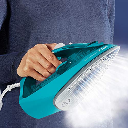 Plancha de Vapor T-fal Turquesa con Tecnología Durilium Airglide y Sistema Antigoteo 1600 W
