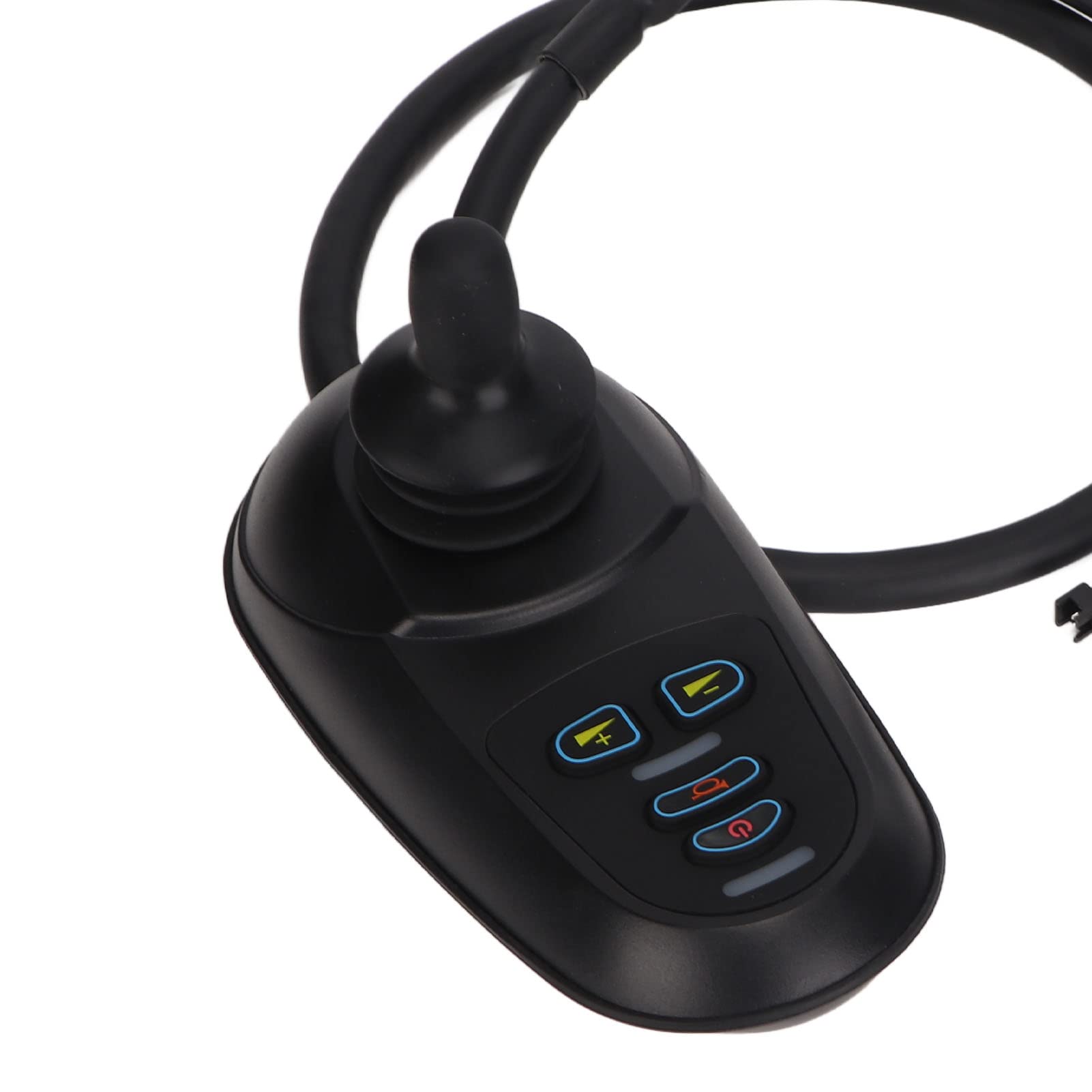 Jiawu Controlador de Joystick para Silla de Ruedas Eléctrica, IPX5 Controlador de Silla de Ruedas Eléctrica con Rotación de 360° a Prueba de Agua, Controlador de Joystick de 4 Teclas de