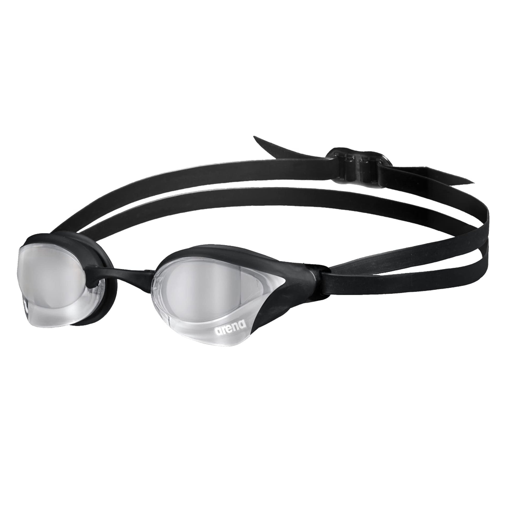 Anteojos de Natación Arena Plateado Negro Antivaho Lentes de Espejo para Hombre y Mujer