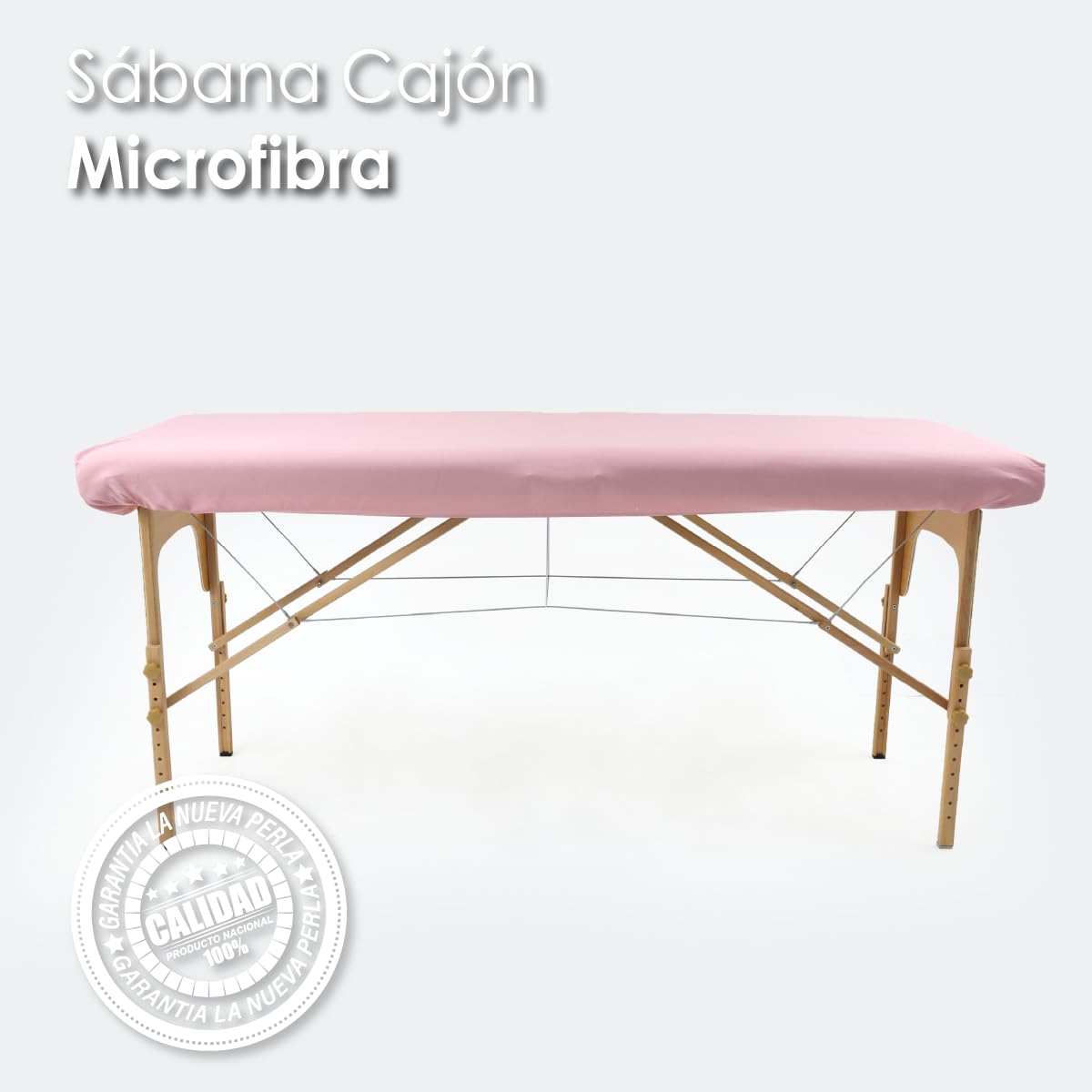 La Nueva Perla Juego Sabana Camilla Masaje Spa Exploracion Microfibra Color (Palo de Rosa, 1 Juego (2 Piezas))