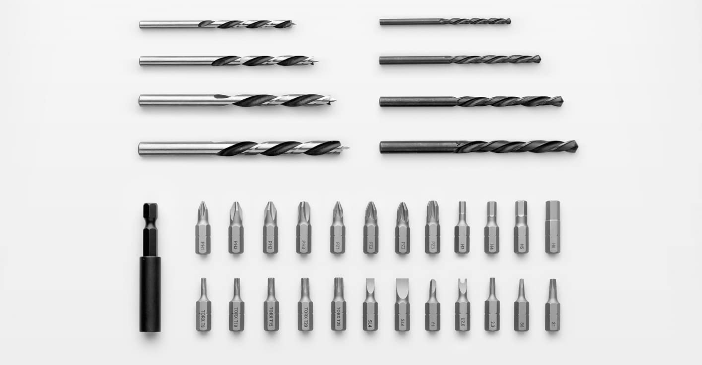 Xiaomi 12V Max taladro inalámbrico sin escobillas, 30 nm potente par, control de precisión de 30 velocidades, 3 modos de funcionamiento, visualización inteligente, gris