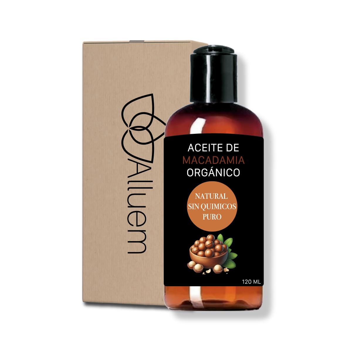 Aceite de Macadamia Orgánico para Nutrir Piel y Cabello Seco - Envío Gratis - Vegano y Sostenible