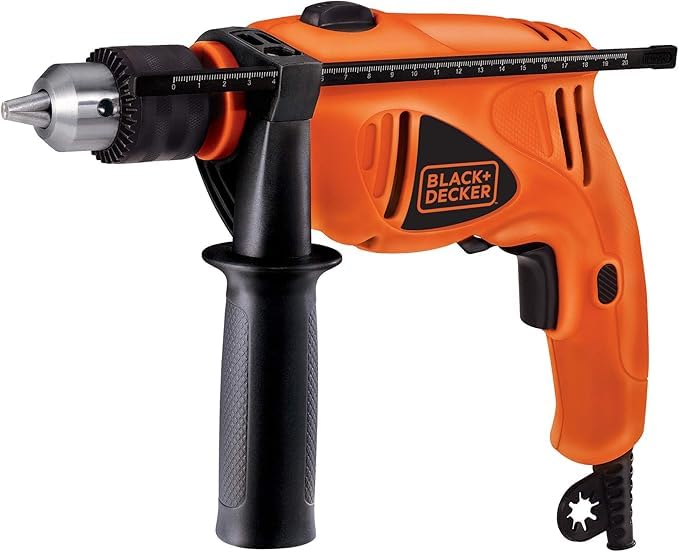 BLACK+DECKER Taladro Rotomartillo 1/2" (13mm), 550W, 2800Rpm, HD500