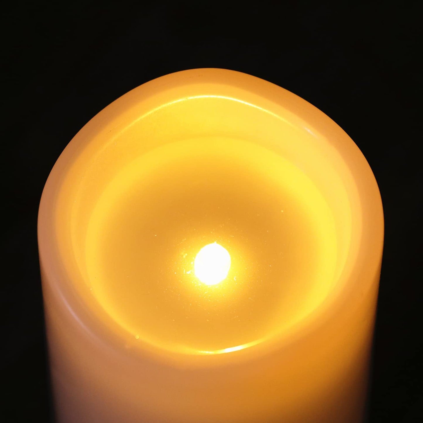 Juego de Velas LED OWLZOO Blancas Impermeables con Temporizador y Sin Llama 8x4 Pulgadas Resistente y Duradero