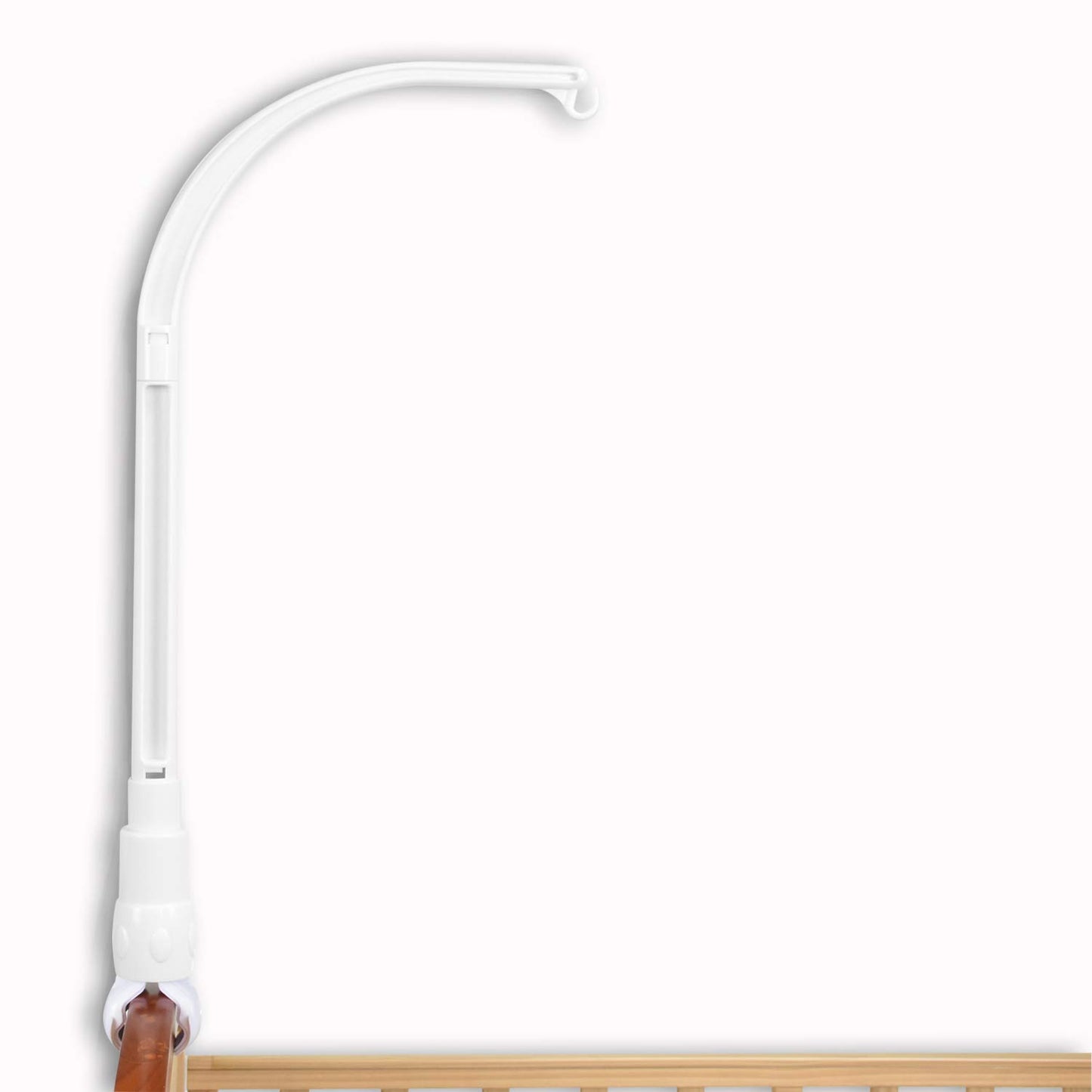 HLEEDUO DIY 60cm Baby Crib Mobile Bed Bell Holder Arm Bracket, The Claw Part can be Adjusted Width