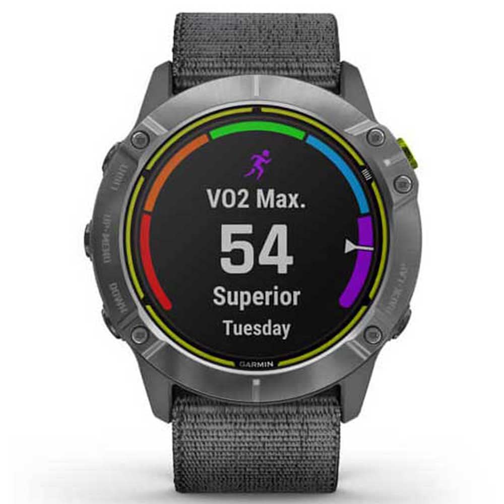 Garmin, Enduro Acero con Banda Nailon Gris