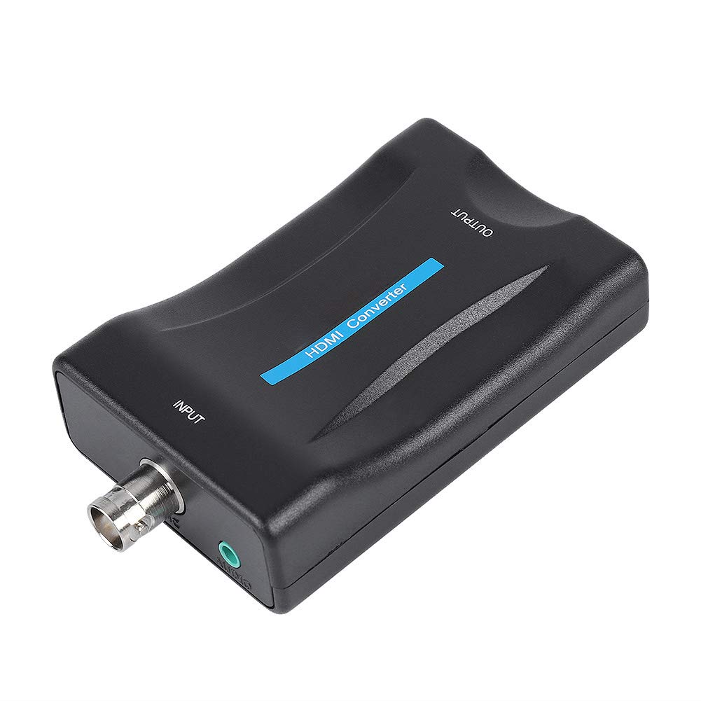 Tangxi Convertidor de Video BNC a HDMI, HD 1080P / 720P Caja de Adaptador de Video BNC a HDMI, Convertidor BNC con Audio para Monitor de vigilancia con cámara de Seguridad