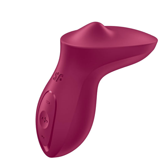 Vibrador Lay-on Satisfyer Cereza con Bola Estimulante y Recargable para Estimulación del Clítoris