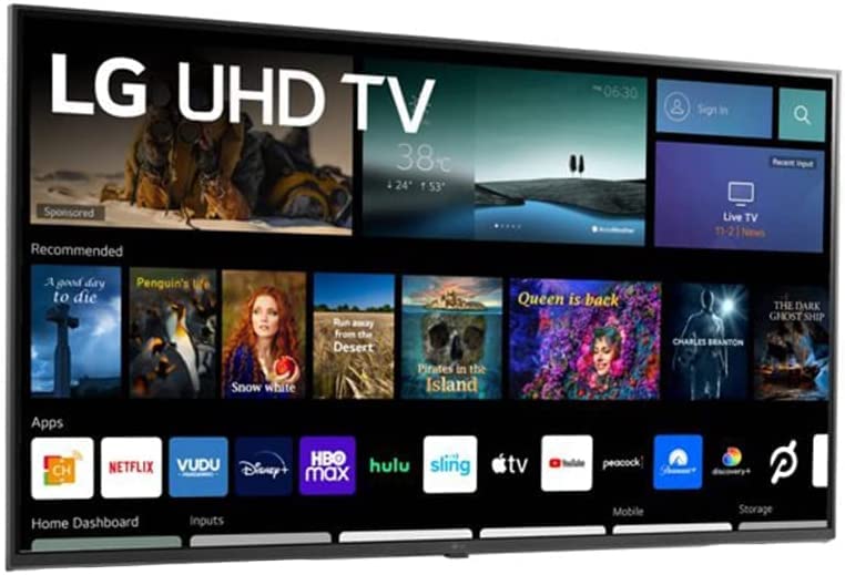 LG Television de 43 Pulgadas 43UQ7070ZUD LED 4K UHD Smart webOS 22 TV Sin Bases + Soporte de Pared (Reacondicionado)