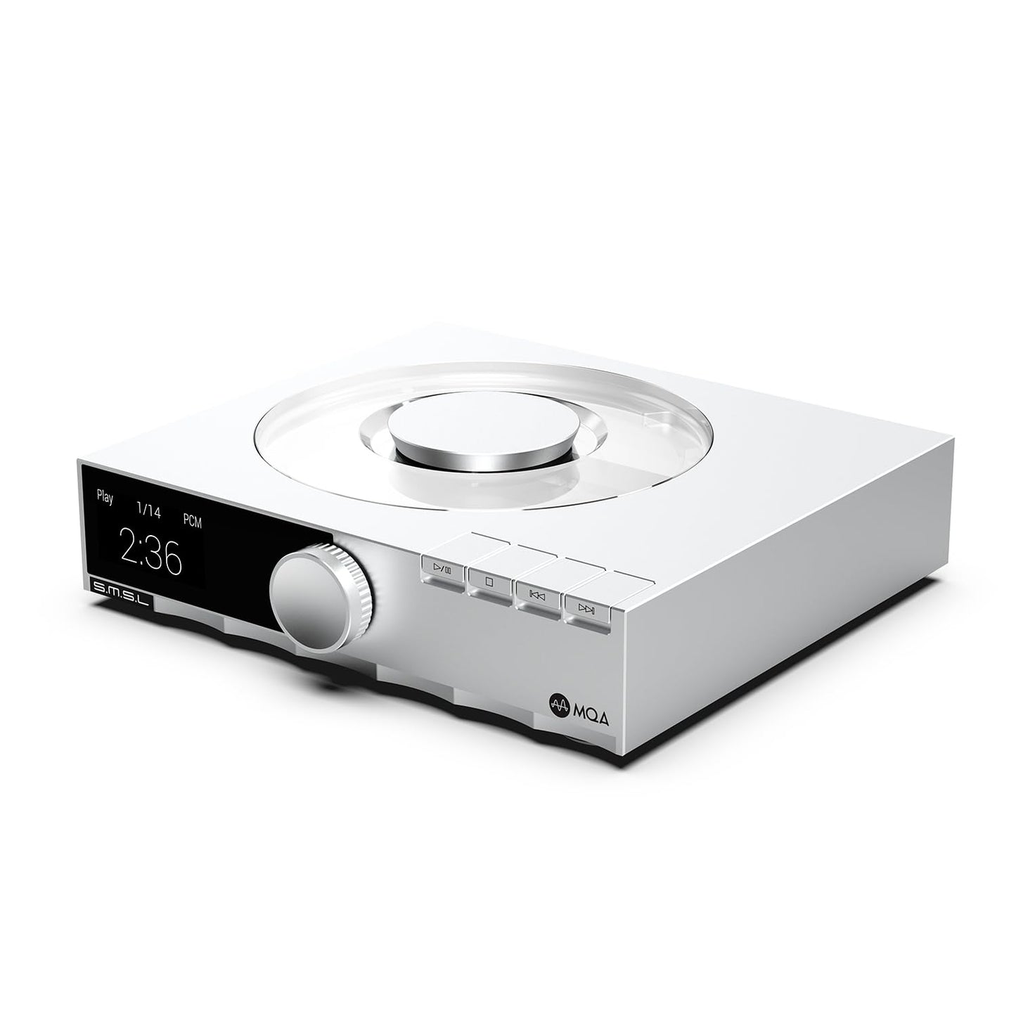 SMSL PL200T Reproductor de CD MQA-CD Transporte Reloj Entrada Salida P.A.S.S. Sistema óptico coaxial AES I2S Salida /Reproductor de CD Entrada con mando a distancia