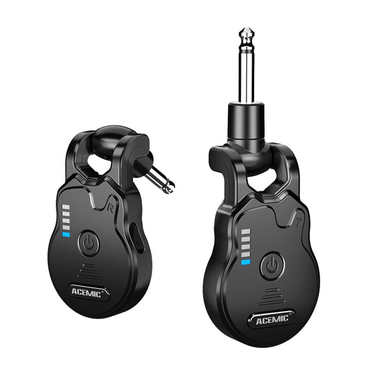 Sistema de Guitarra Inalámbrico ACEMIC 2.4GHz Recargable Audio de 4 Canales