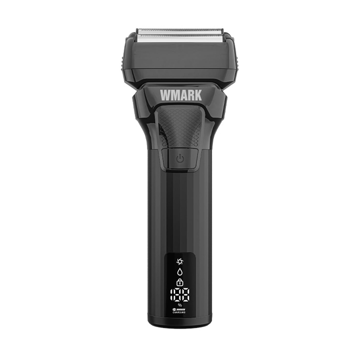 WMARK Kit de afeitado recargable de 2 piezas: afeitadora 2 en 1 para hombre (2 cabezales flotantes reciprocantes) y recortadora para nariz y orejas (10 000 RPM), cubierta de rejilla desmontable y fáci