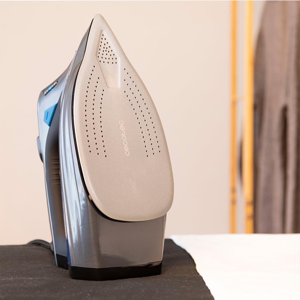 Cecotec Plancha horizontal IronHero 3200 Vital con 3200 W, tecnología Power Steam, golpe extra de vapor 270 g/min, suela Turbo Slide, sistema antigoteo, Cyclo Clean, filtro antical, apagado automático