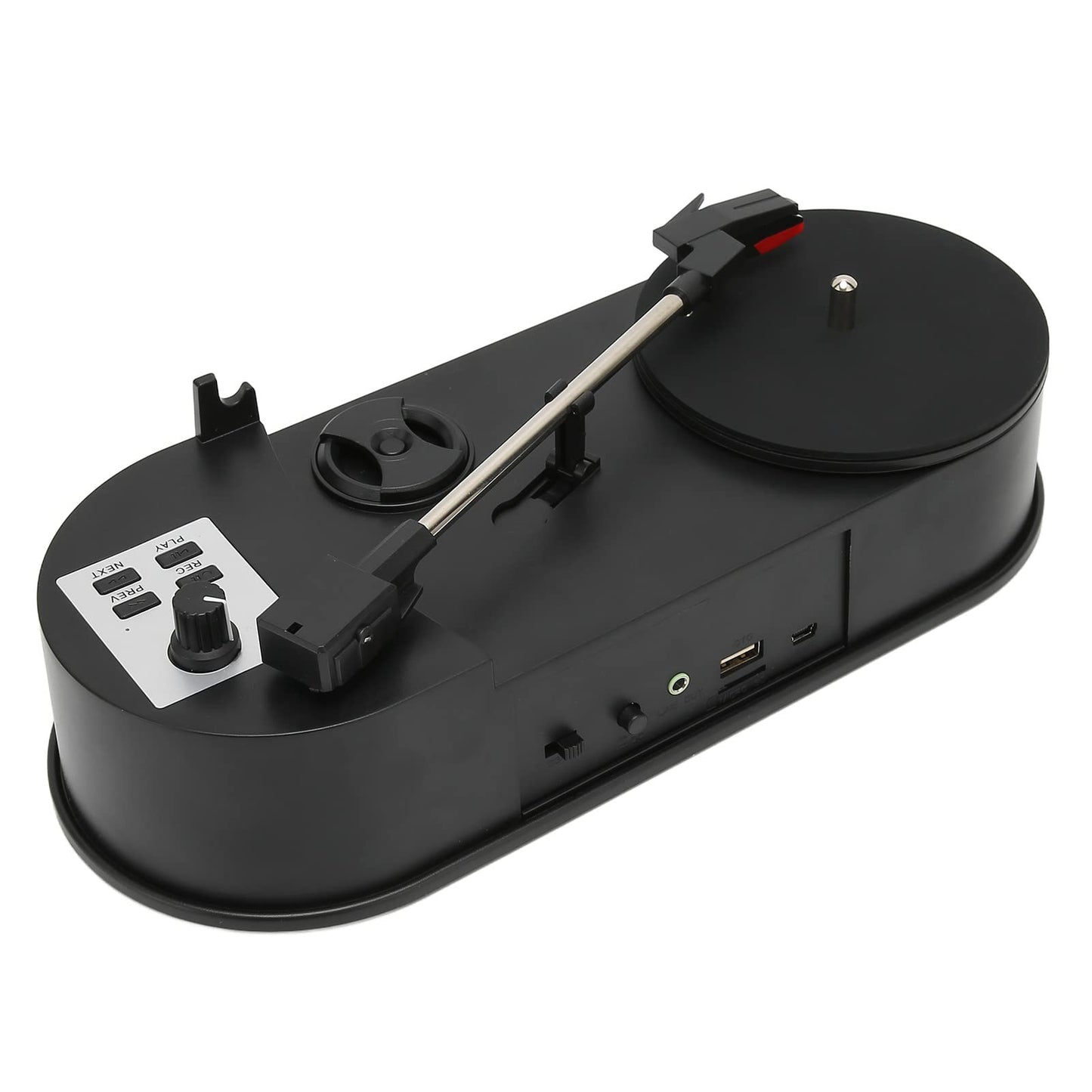Cryfokt Tocadiscos de Vinilo, USB 2.0 Reproductor de Audio de Discos LP Conecta Y Reproduce Convertidor de Reproductores de CD MP3 Tocadiscos de Vinilo Grabación de Vinilo a MP3