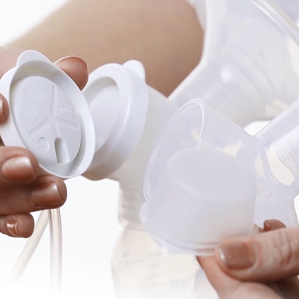 Diafragmas de Silicona de Repuesto Evenflo Transparente para Extractores de Leche Avanzados (Paquete de 2)