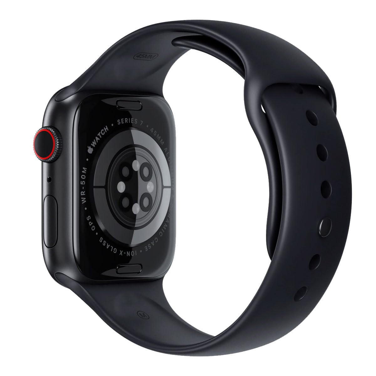 Reloj Inteligente Apple Watch Series 7 Aluminio Medianoche Correa Deportiva Reacondicionado