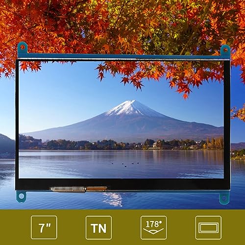 Pantalla LCD 7 Pulgadas ASHATA HDMI Ultra HD táctil capacitiva para Raspberry Pi y Monitor de computadora