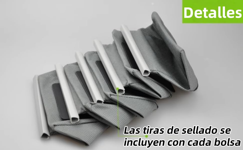 Bolsas de Polvo para Extractores, 4 Bolsas de Filtro Bolsa de Polvo de Tela No Tejida Bolsa de Basura Lavable para Ranura para Tarjeta de 10 X 11 Cm Accesorios para Aspiradoras Domésticas