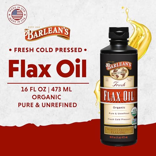 Barlean's Organic Oils Fresh Flax Oil, 16-Ounce Bottle