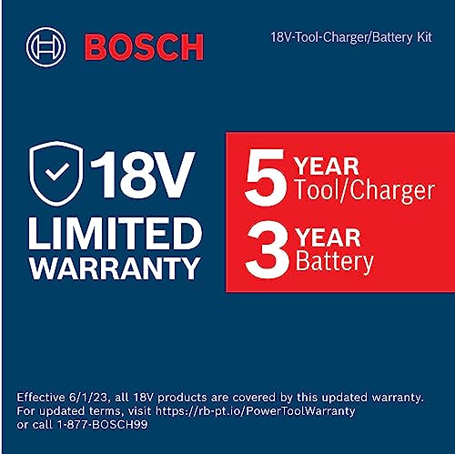 BOSCH GEX18V-5B15 18V sin escobillas 5 pulgadas Kit de lijadora de órbita aleatoria con (1) batería de alimentación avanzada CORE18V 4 Ah