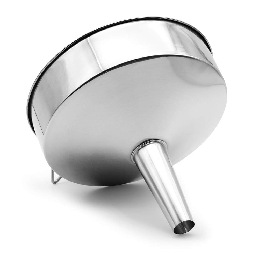 Embudo de Acero Inoxidable con Colador Desmontable para Cocina de Grado Alimenticio
