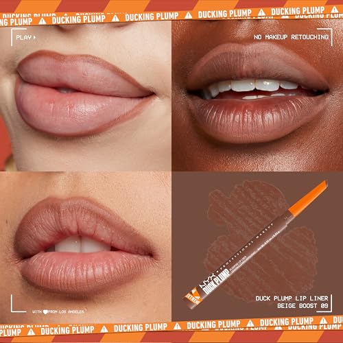 Delineador de Labios Duck Plump de Nyx Professional Makeup, Tono Beige Boost