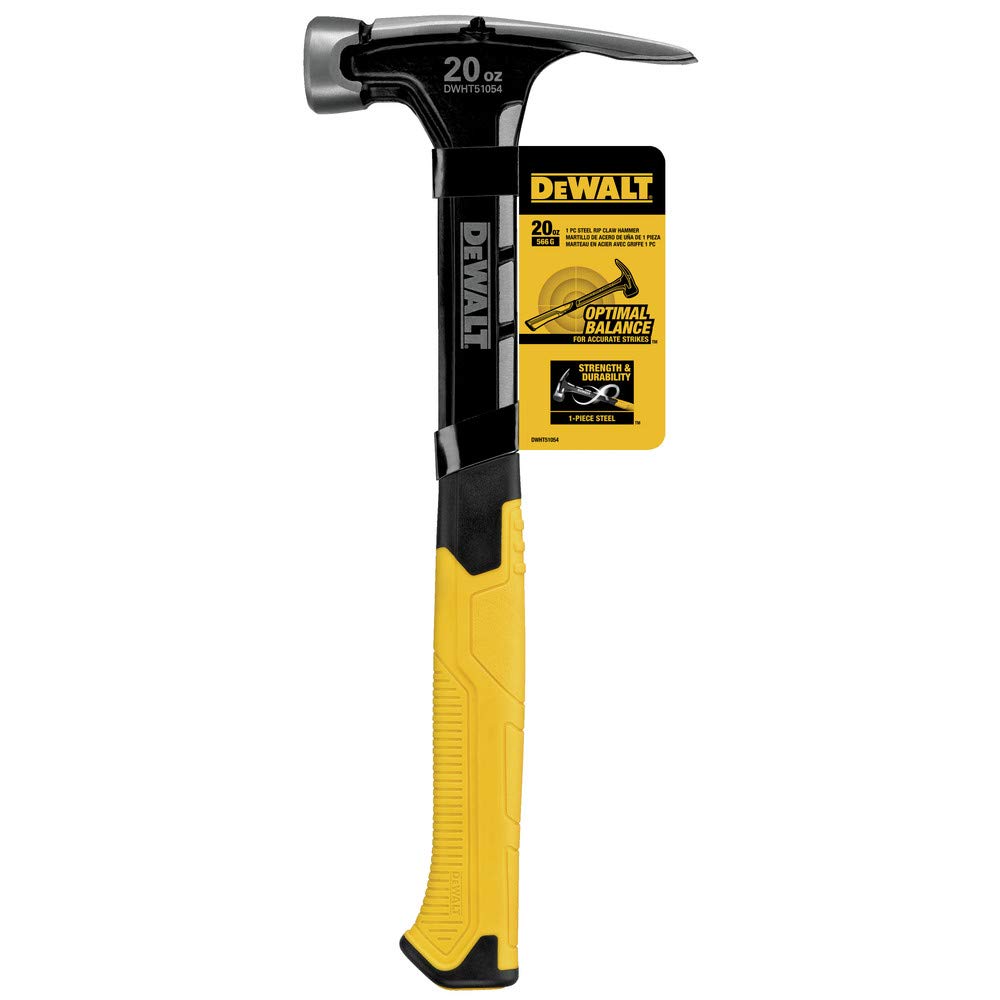 DEWALT DWHT51054 - Martillo de garra rasgadora de 20 onzas