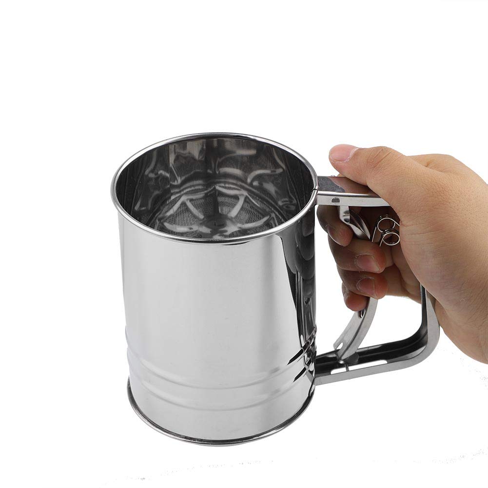 Colador de Harina Okuyonic Acero Inoxidable Ahorra Tiempo para Cocina