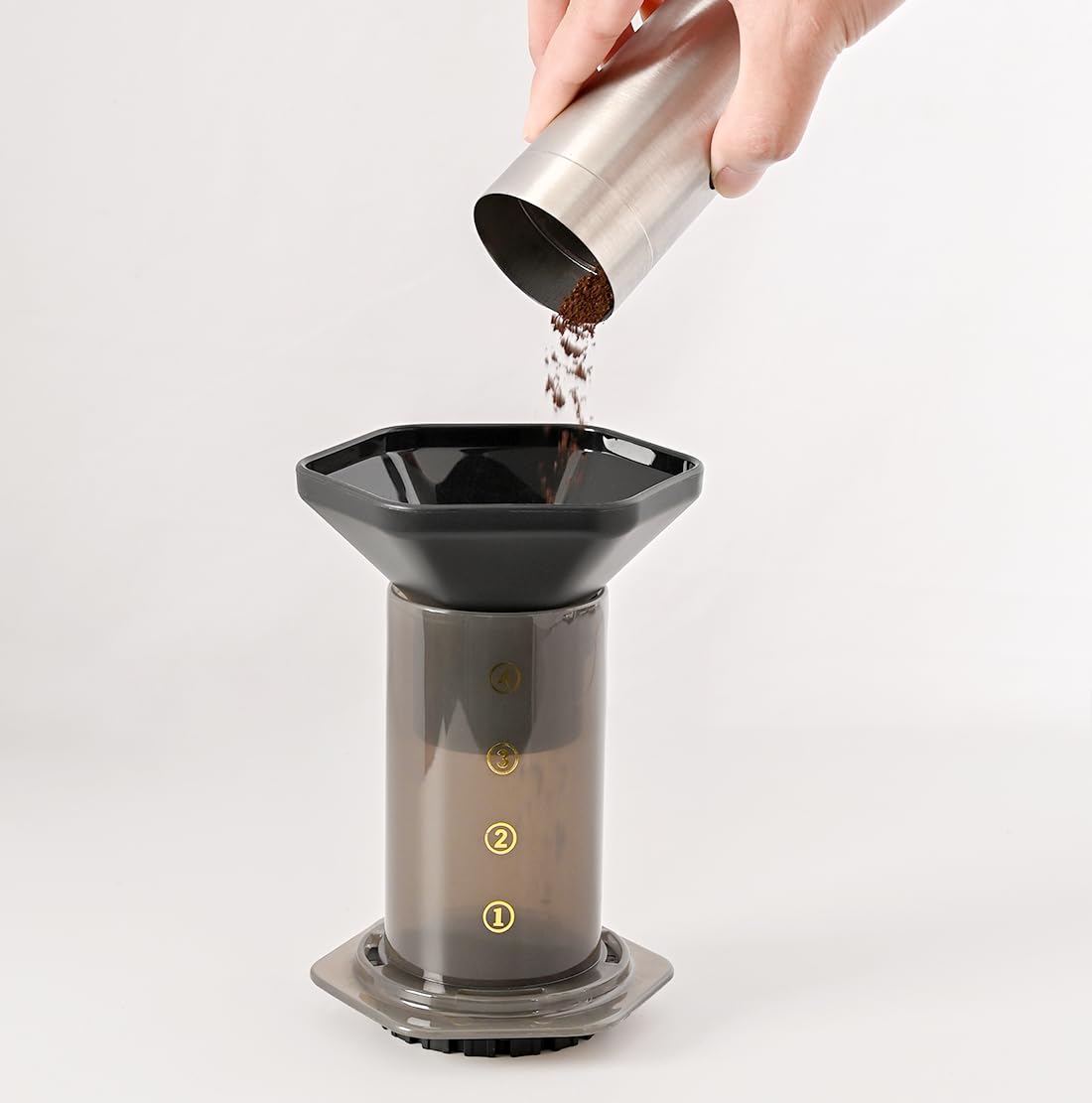 CAFEMASY - Kit de embudo de café y bolsa de viaje compatible con Aeropress Original Go XL portátil de repuesto para cafetera espresso