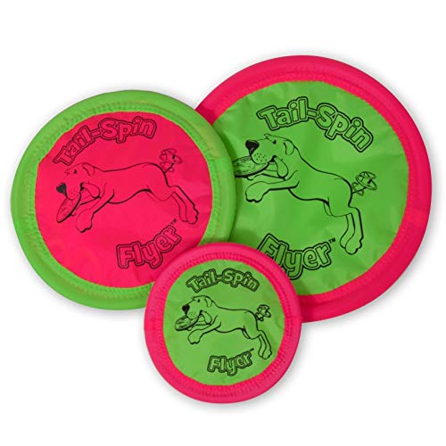 Booda Chuckit! Petmate Tail-Spin Flyer Flotante para Perro, Multi, 10 Pulgadas