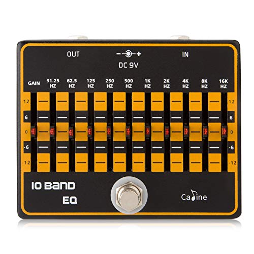 Caline USA, CP-24 EQ ecualizador de 10 bandas Pedal de efectos para guitarra
