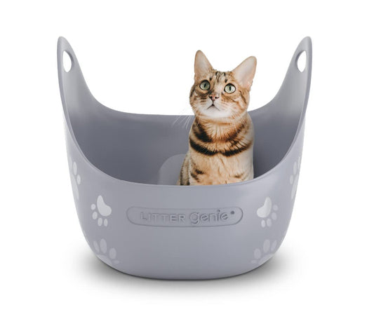 Caja de arena para gatos Litter Genie | Fácil de usar, práctica para limpiar y cómoda para su gato