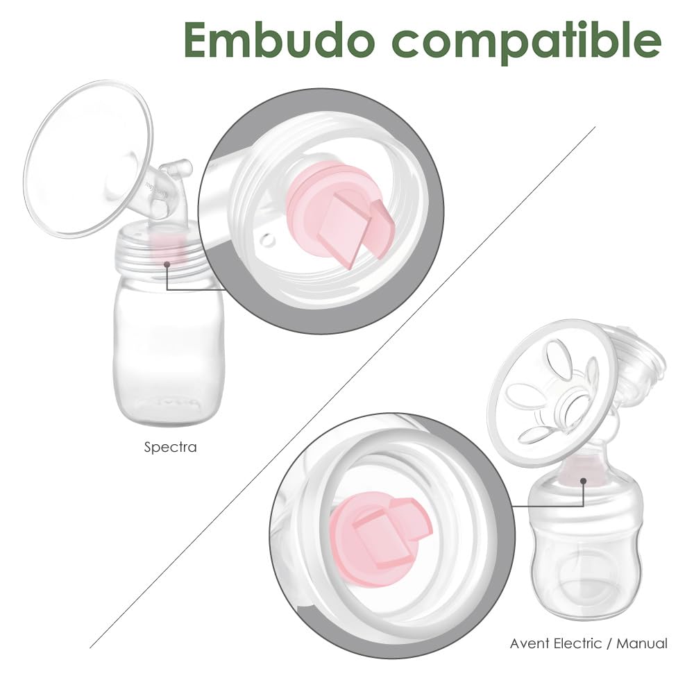 Válvula tipo pico de pato Maymom con lengüeta de extracción, compatible con Medela / Spectra / Avent SCF332/334/394/391/430/330 / Motif Luna; válvula de repuesto para válvulas tipo pico de pato Spectra S1, S2, Synergy Gold; 6 piezas (rosa)