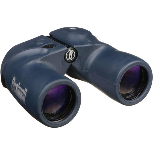 Bushnell 137500 Binocular Porro Prism, Compass, Ranging Reticle, Blue, 7X50 mm