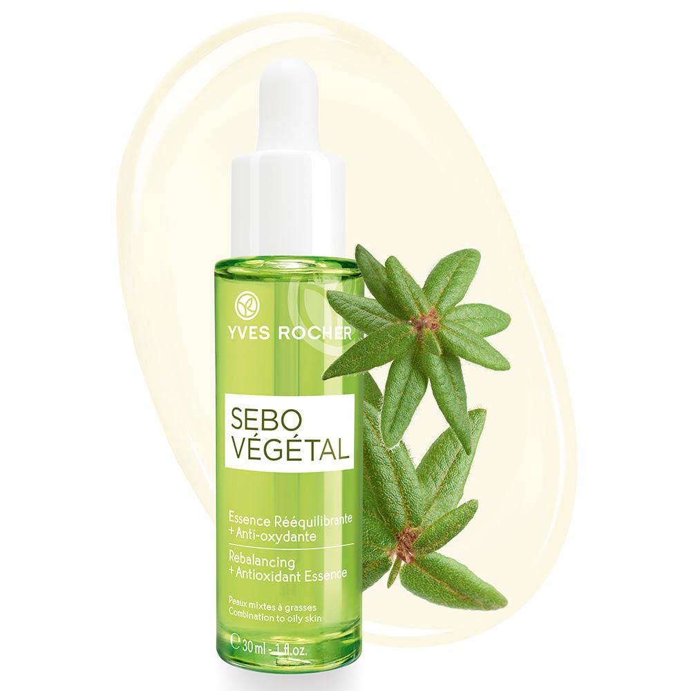 Serum Yves Rocher Sebo Vegetal Verde Matificante y Reequilibrante para Pieles Grasas y Mixtas