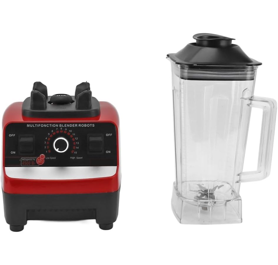 CV DIRECTO Licuadora Profesional 15 Velocidades Vaso con Capacidad de 2 Lts Mango Ergonomico 6 Cuchillas de Acero Inoxidable Licuadora Multifuncional Potencia 1500 W Frappe Extrae los Nutrientes