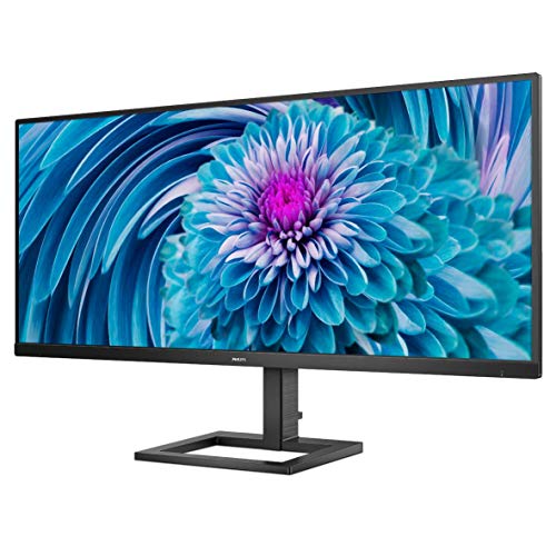 PHILIPS 343E2E Monitor de 34" 2560 x 1080 (IPS Ultra Wide) sRGB, 1 ms (MPRT), Mega Infinity DCR, MultiView, USB-C, AMD FreeSync.