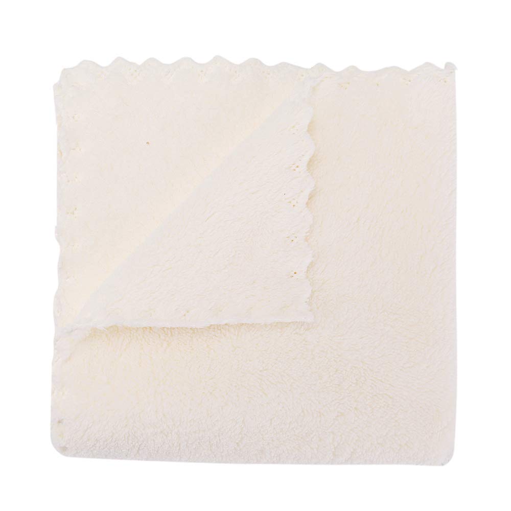 Kyapoo - Juego de 12 paños de microfibra para bebé, 30,5 x 30,5 cm, color blanco