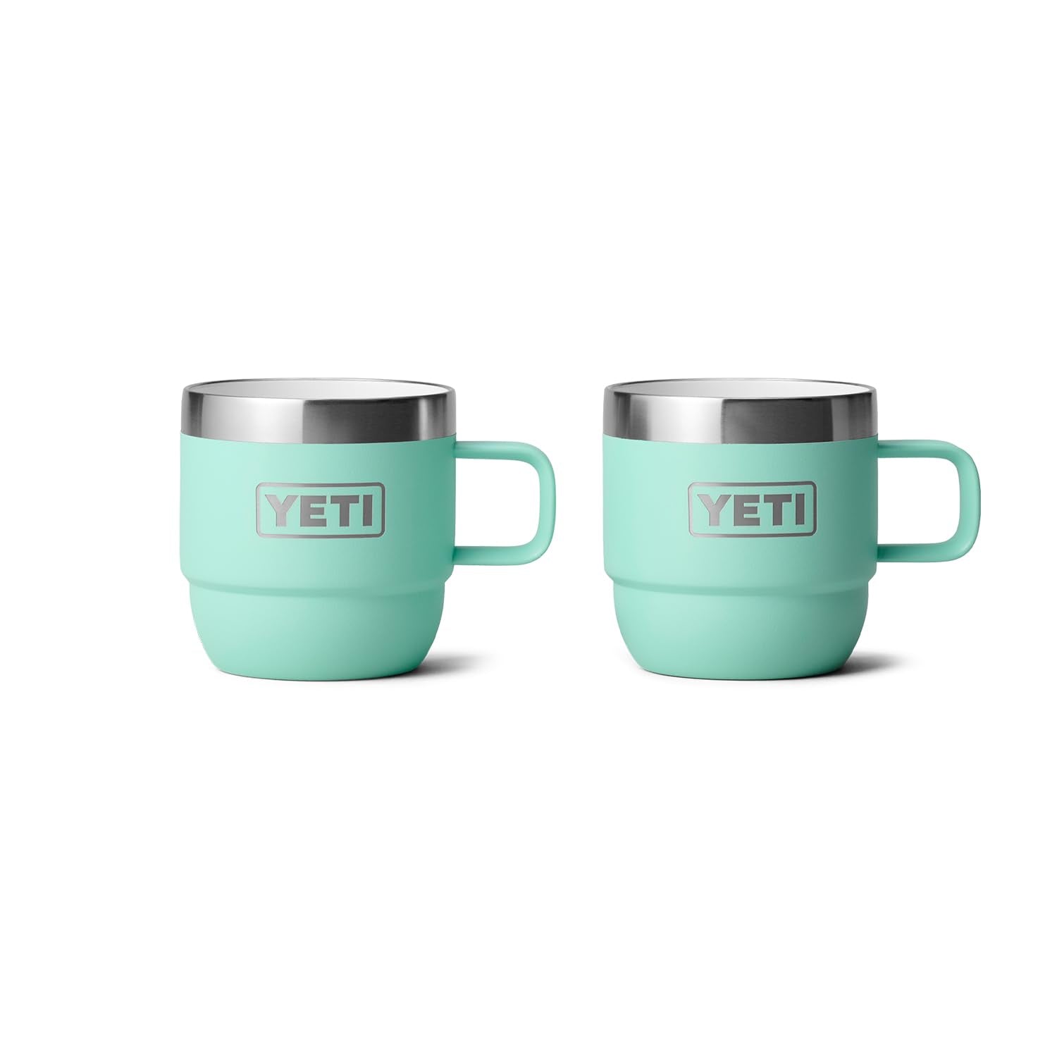 Taza Apilable YETI Crema de Mar, Acero Inoxidable, Aislamiento al Vacío, Paquete de 2